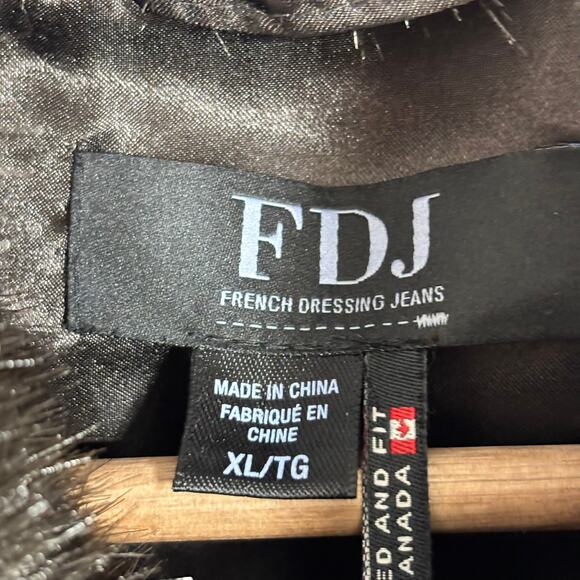 FDJ Faux Fur Vest Chocolate Brown XL Mob Wife Maximalist New Money Statement - Picture 3 of 5